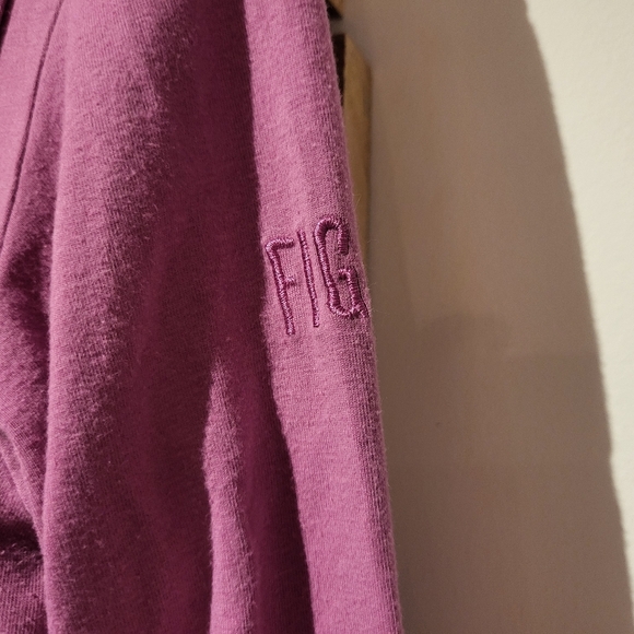 FIG Women's Pink Drape Top - Picture 3 of 5